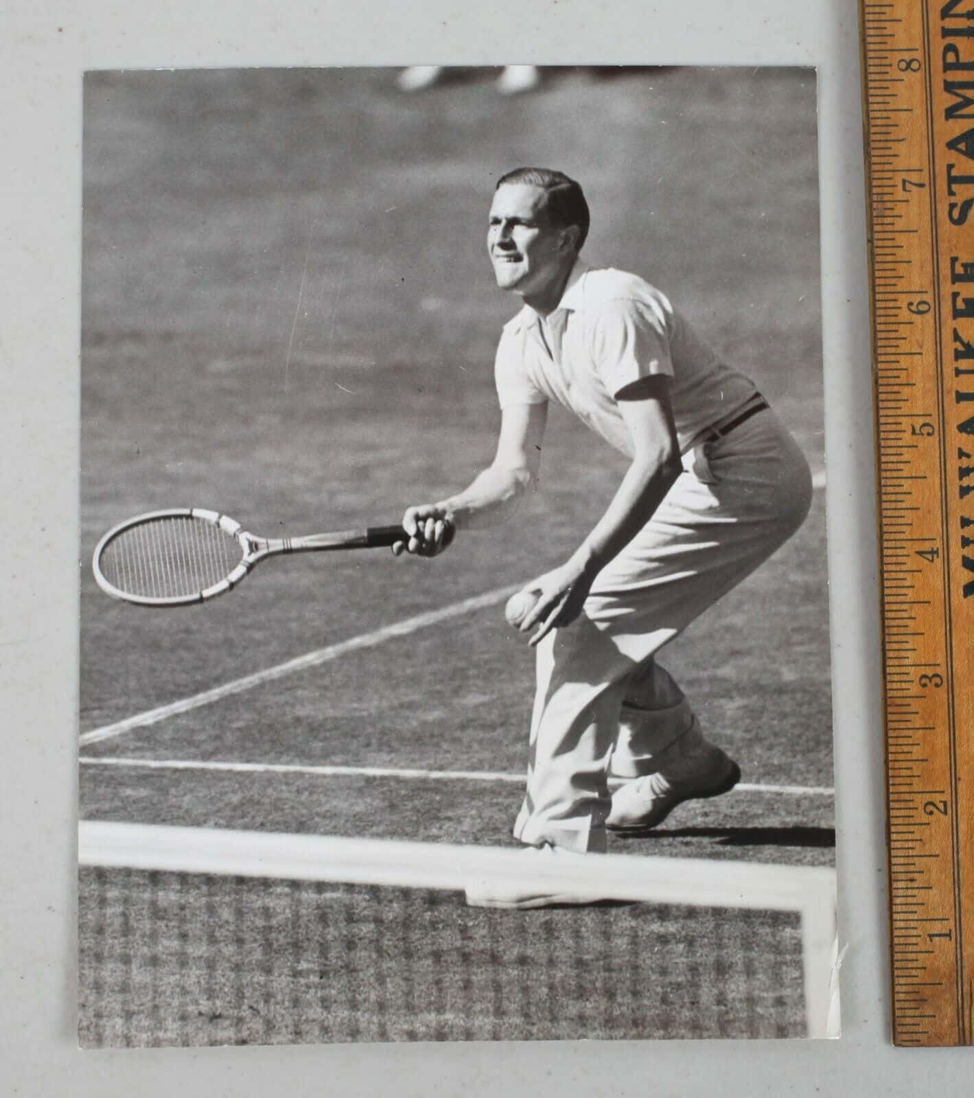 Tyske tennisspiller Gottfried Von Cramm 1937 Photograph Tapet Wallpaper
