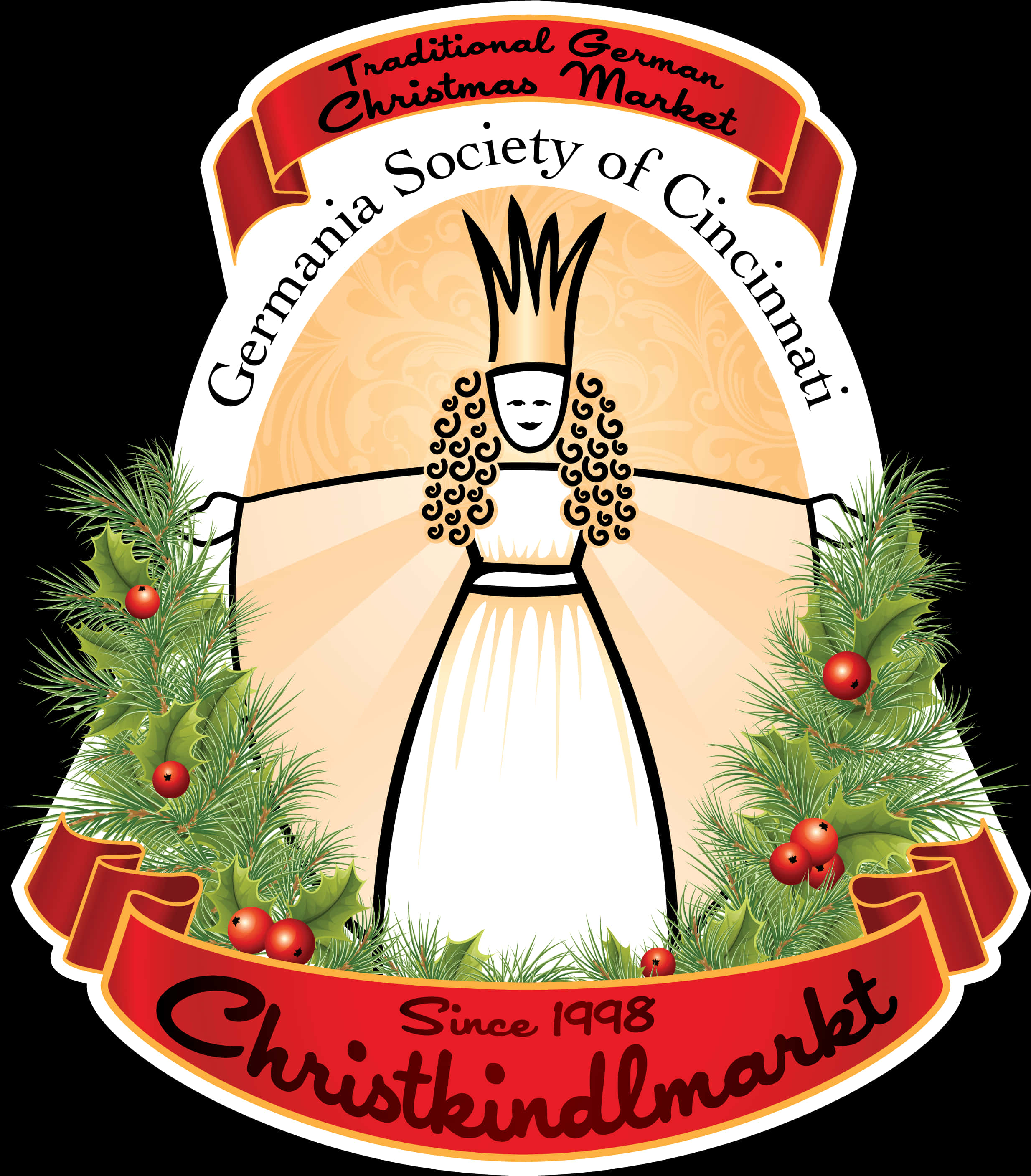 Germania Christkindlmarkt Cincinnati Logo PNG