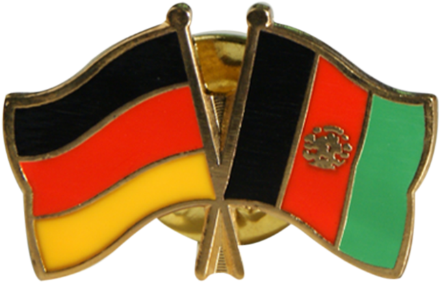 Germany Afghanistan Friendship Pin PNG