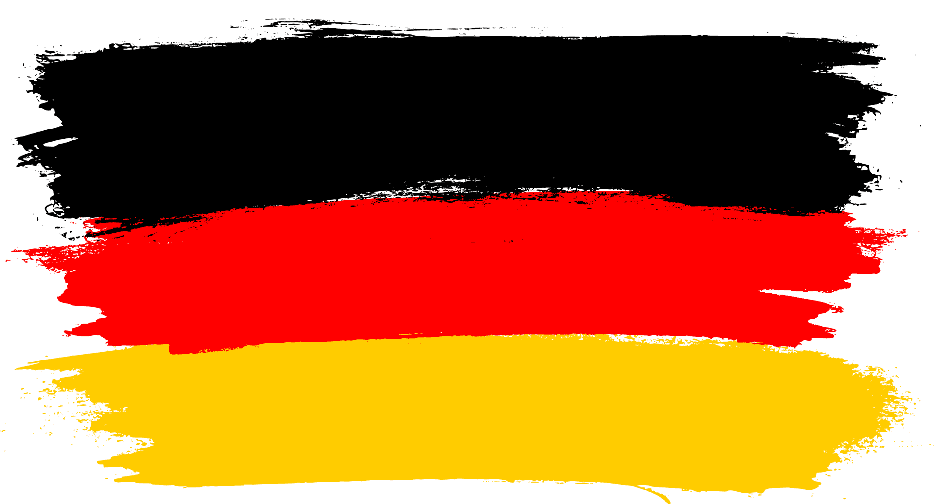 Germany Flag Brushstroke Design PNG