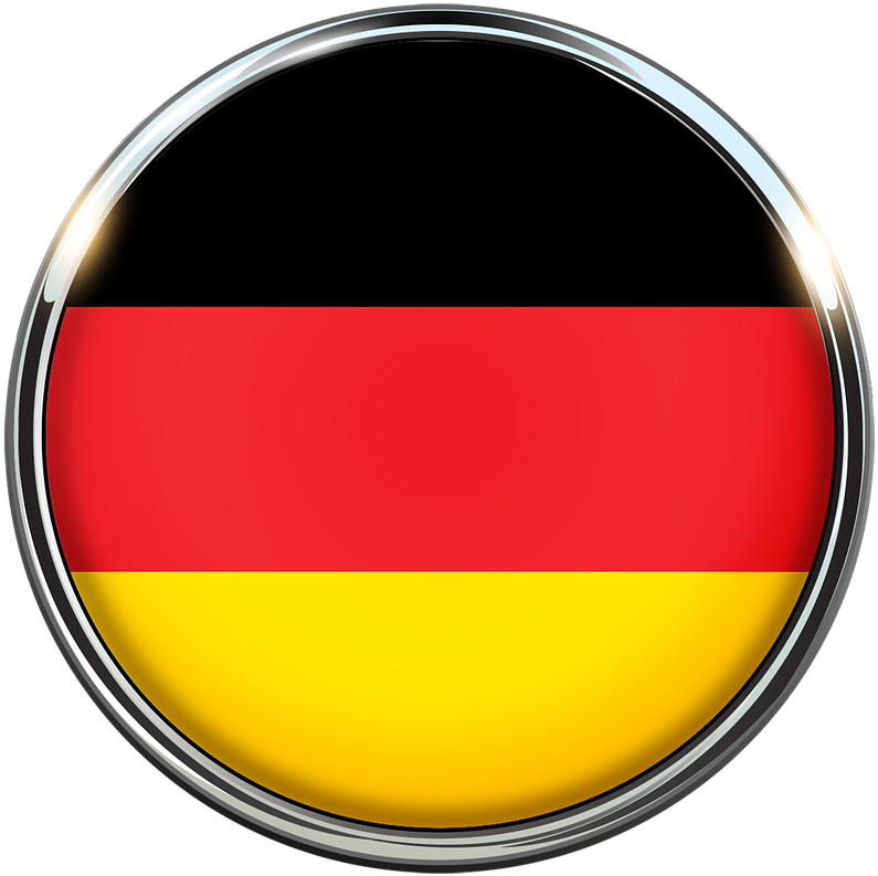 Germany Flag Button Design PNG