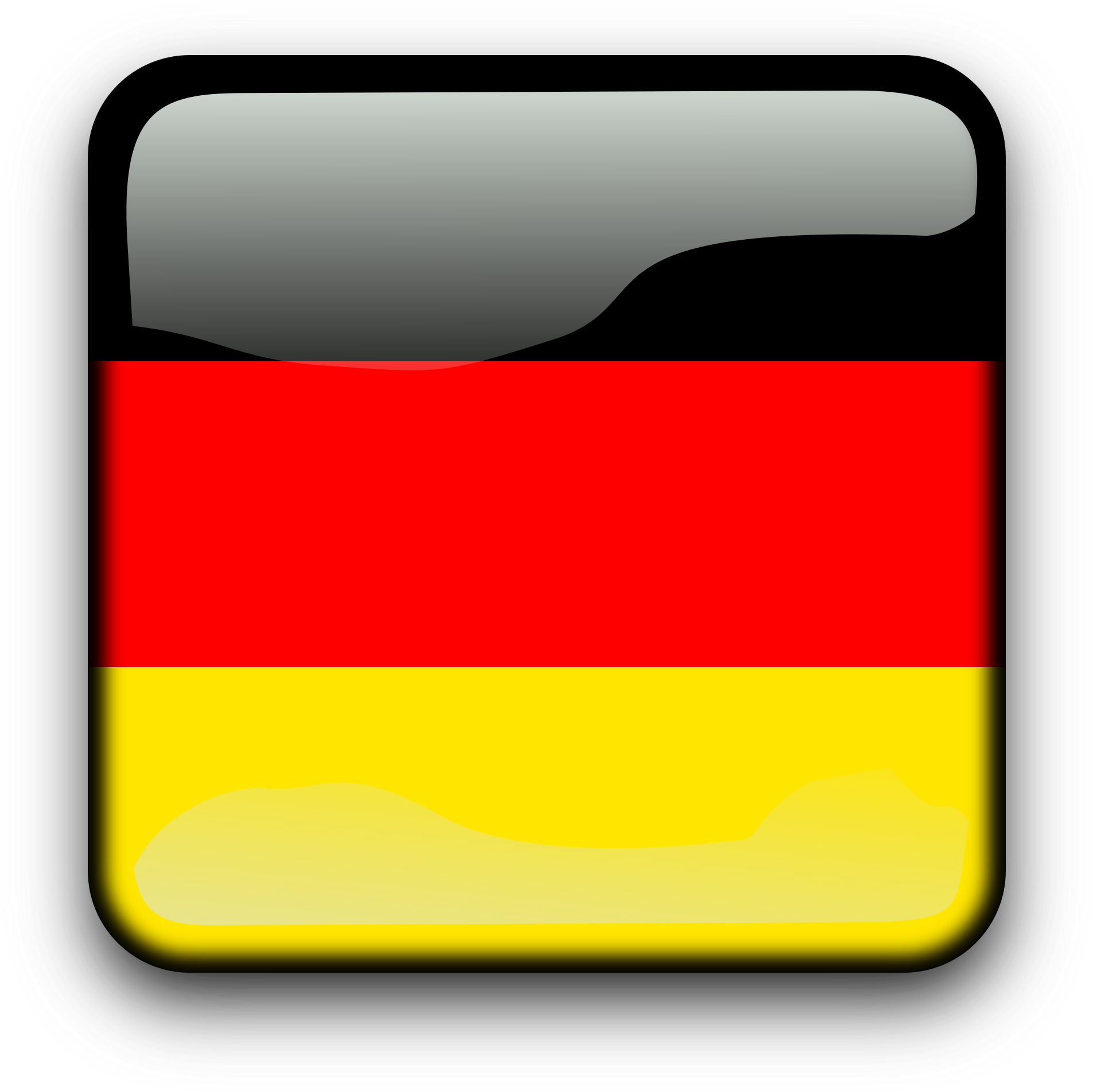 Germany Flag Button Graphic PNG