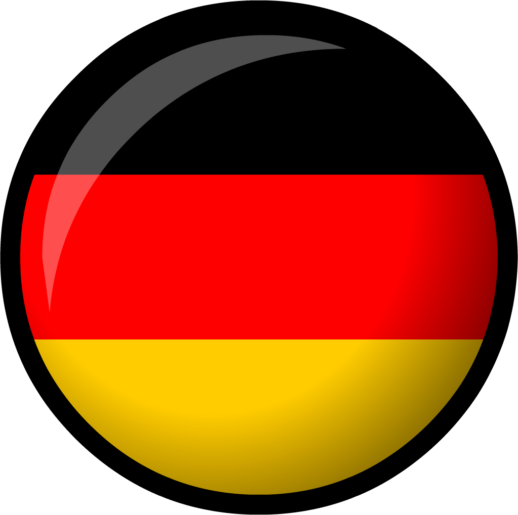 Germany Flag Button Graphic PNG