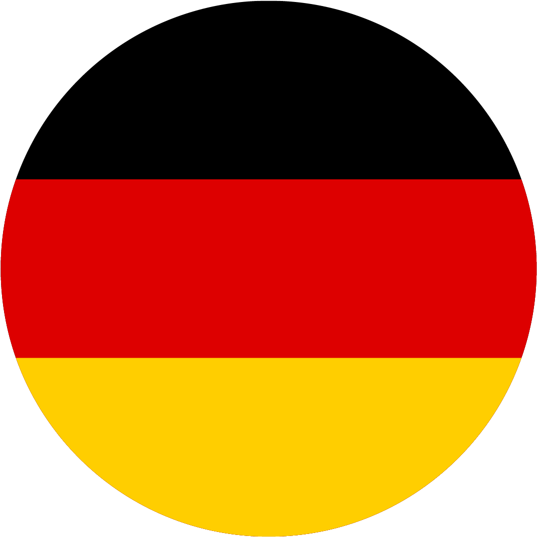 Germany Flag Circular Design PNG