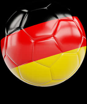 Germany Flag Soccer Ball PNG