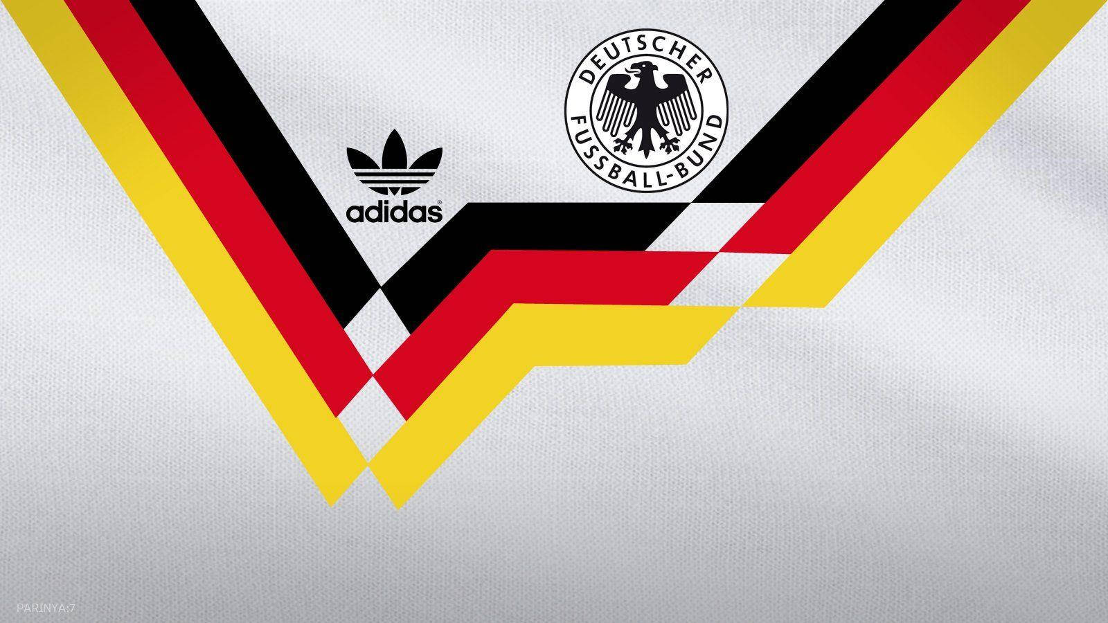 Germany National Football Team 1990 Adidas Retro Print Picture