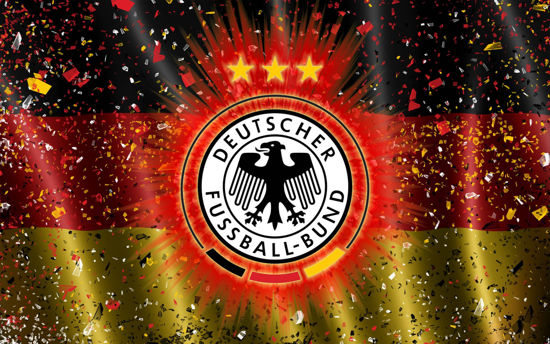 Germany National Football Team Confetti Digital Art