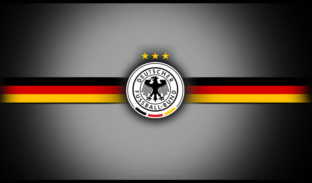 Germany National Football Team Dark Grey Graphic Art Picture