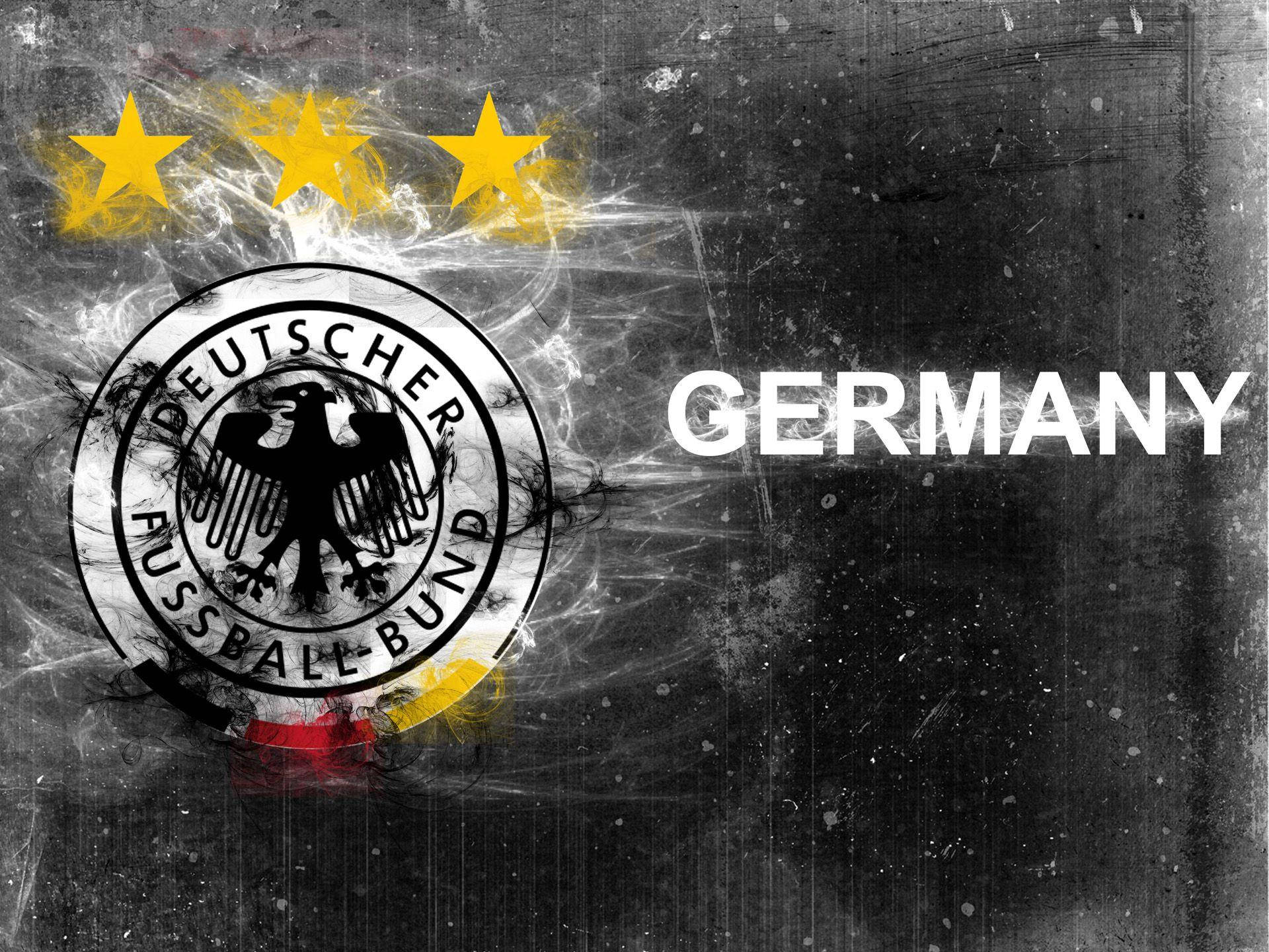 Germany National Football Team Grey Grunge Digital Artwork Picture