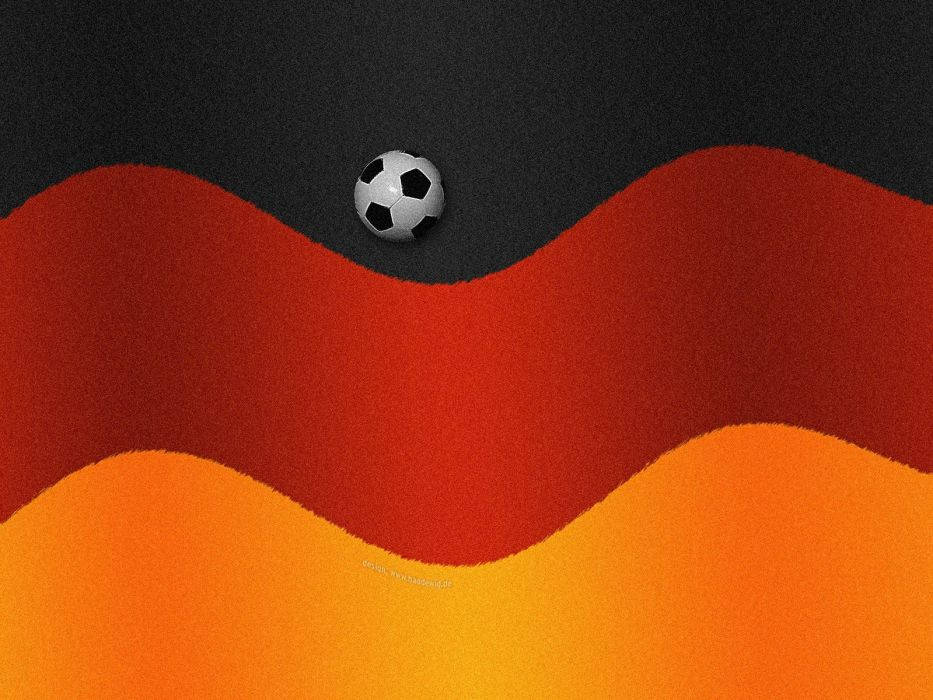 Germany National Football Team Horizontal Waves Picture