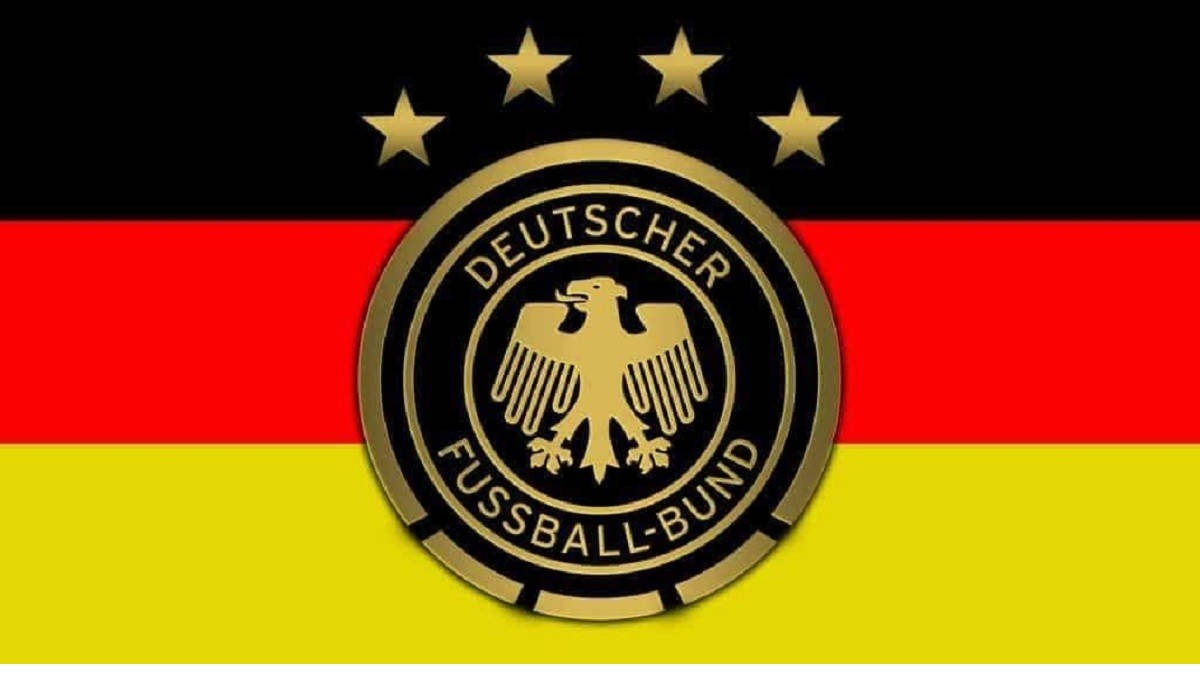 Germany National Football Team In Horizontal Bands