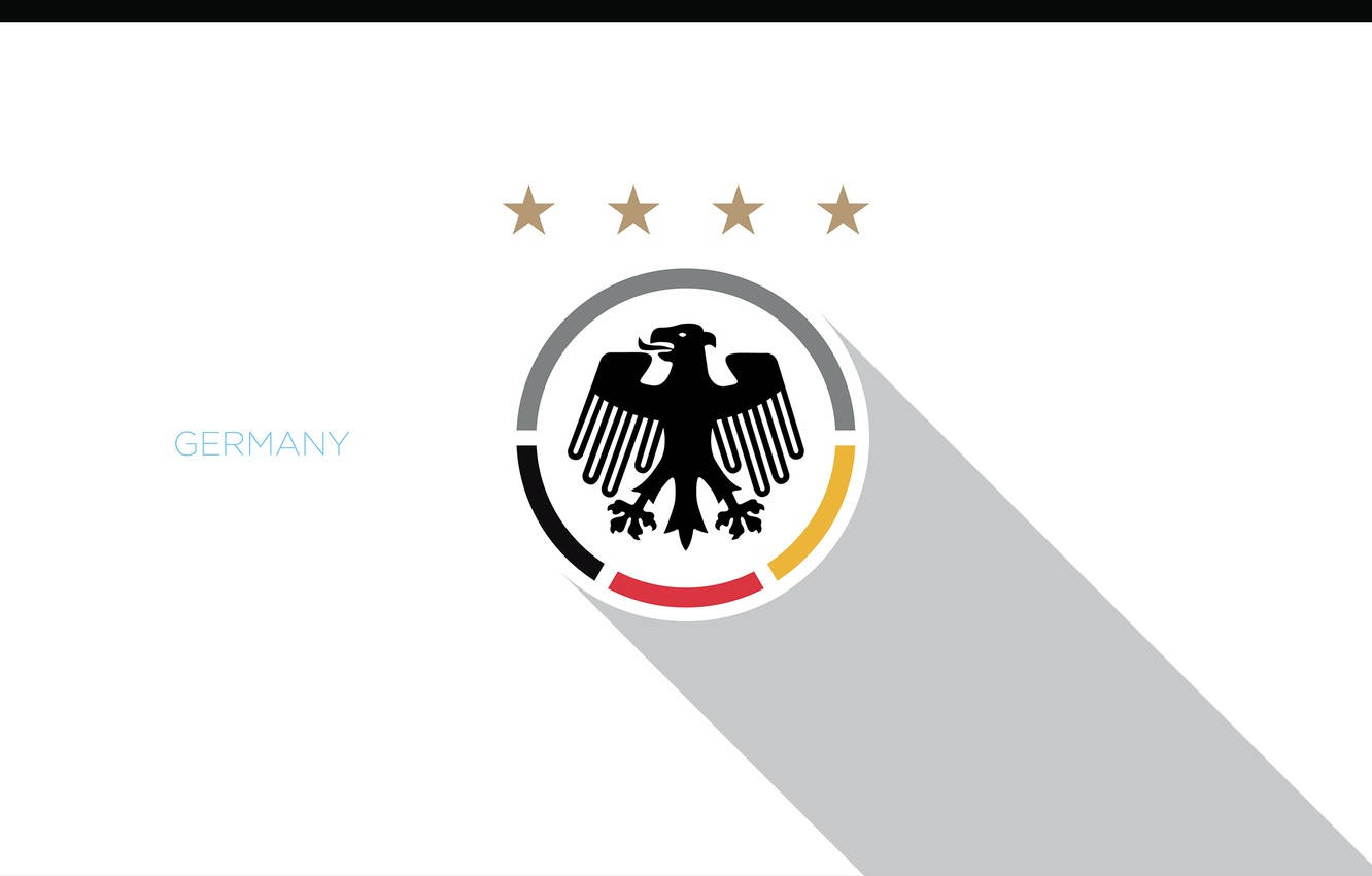 Germany National Football Team Logo White Digital Artwork Wallpaper