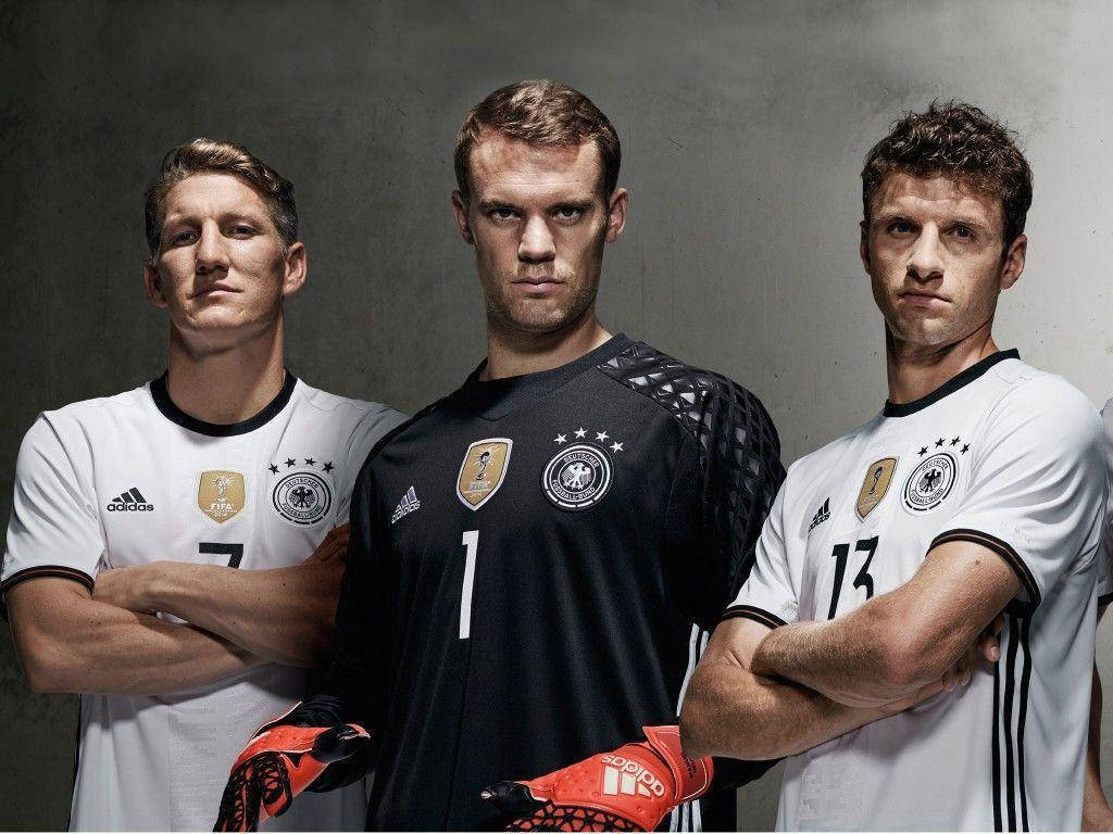Germany National Football Team Players Against Grey Gradient Picture