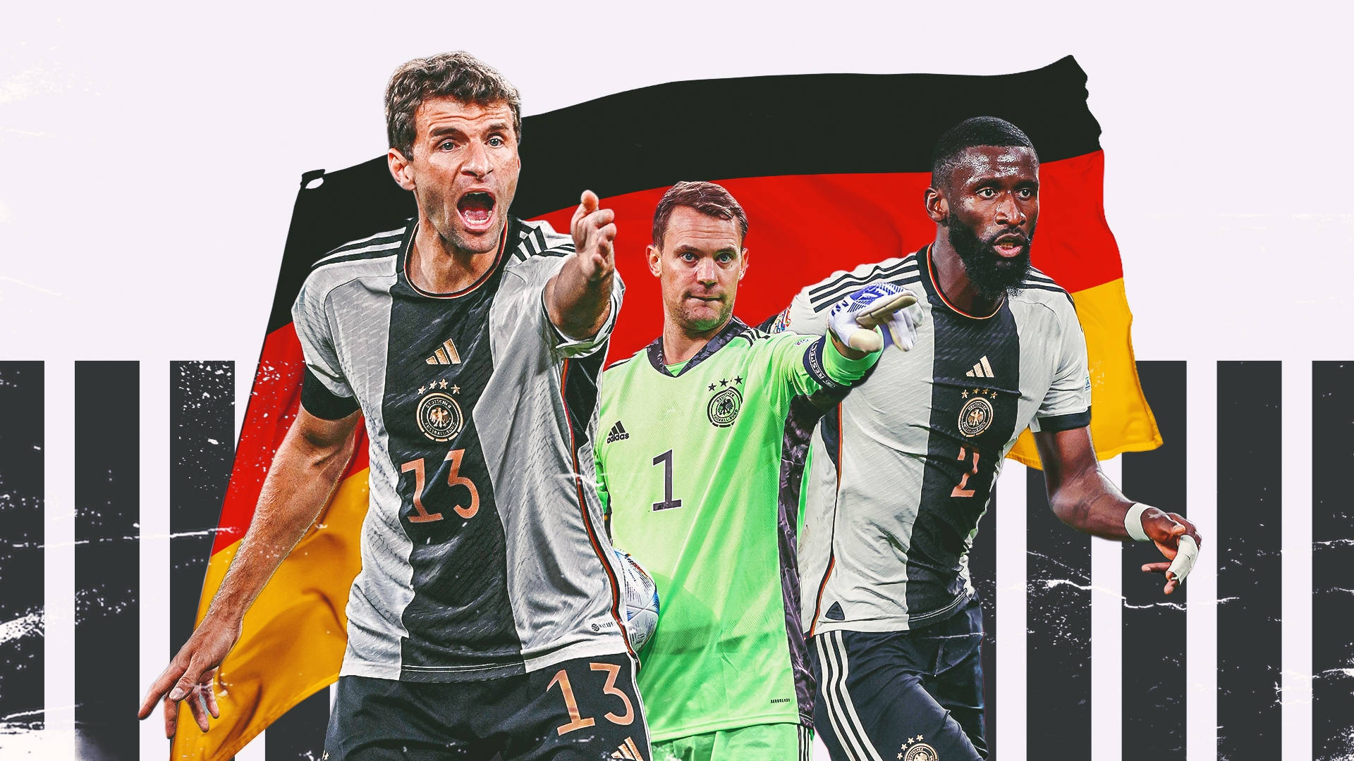 Germany National Football Team With Flag Artwork Picture