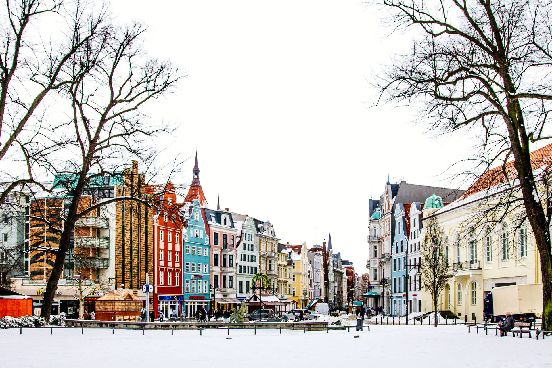 Germany Town In Winter Snow