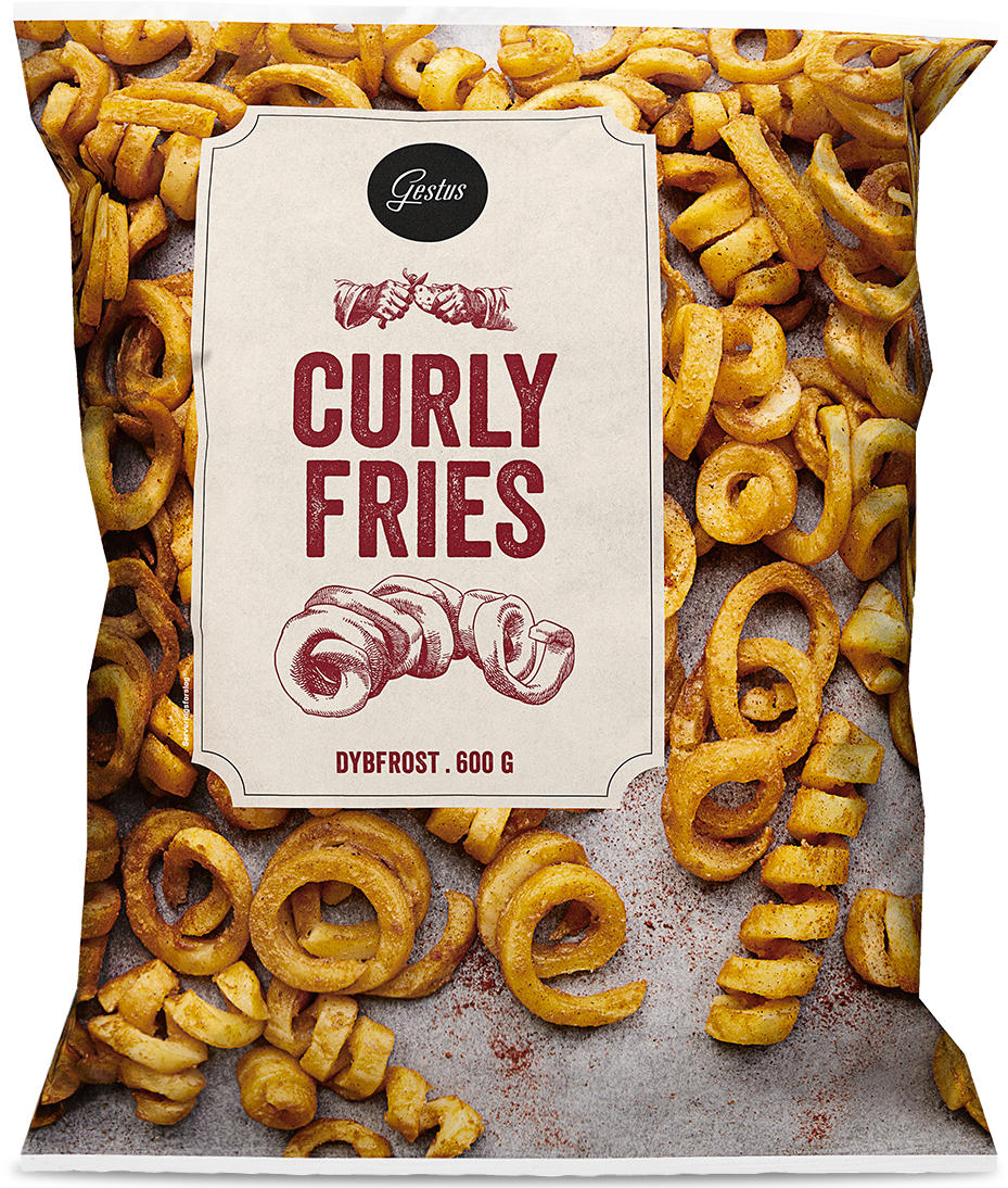 Gestus Curly Fries Package600g PNG