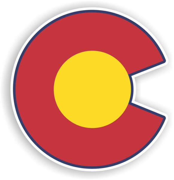 Get Stuck Vinyl Colorado Flag Png - Chesham, Transparent Png SVG