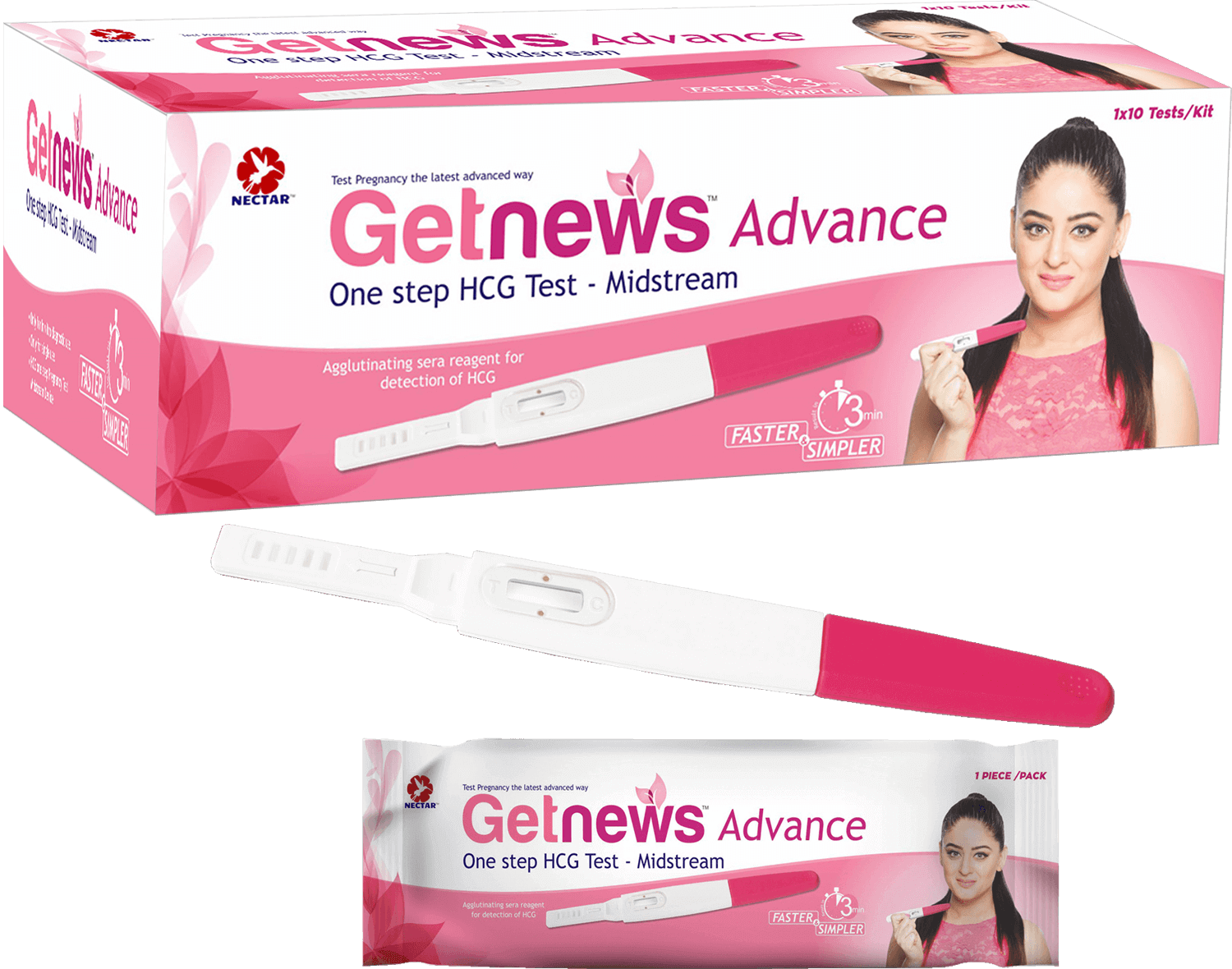 Getnews Advance Pregnancy Test Kit PNG