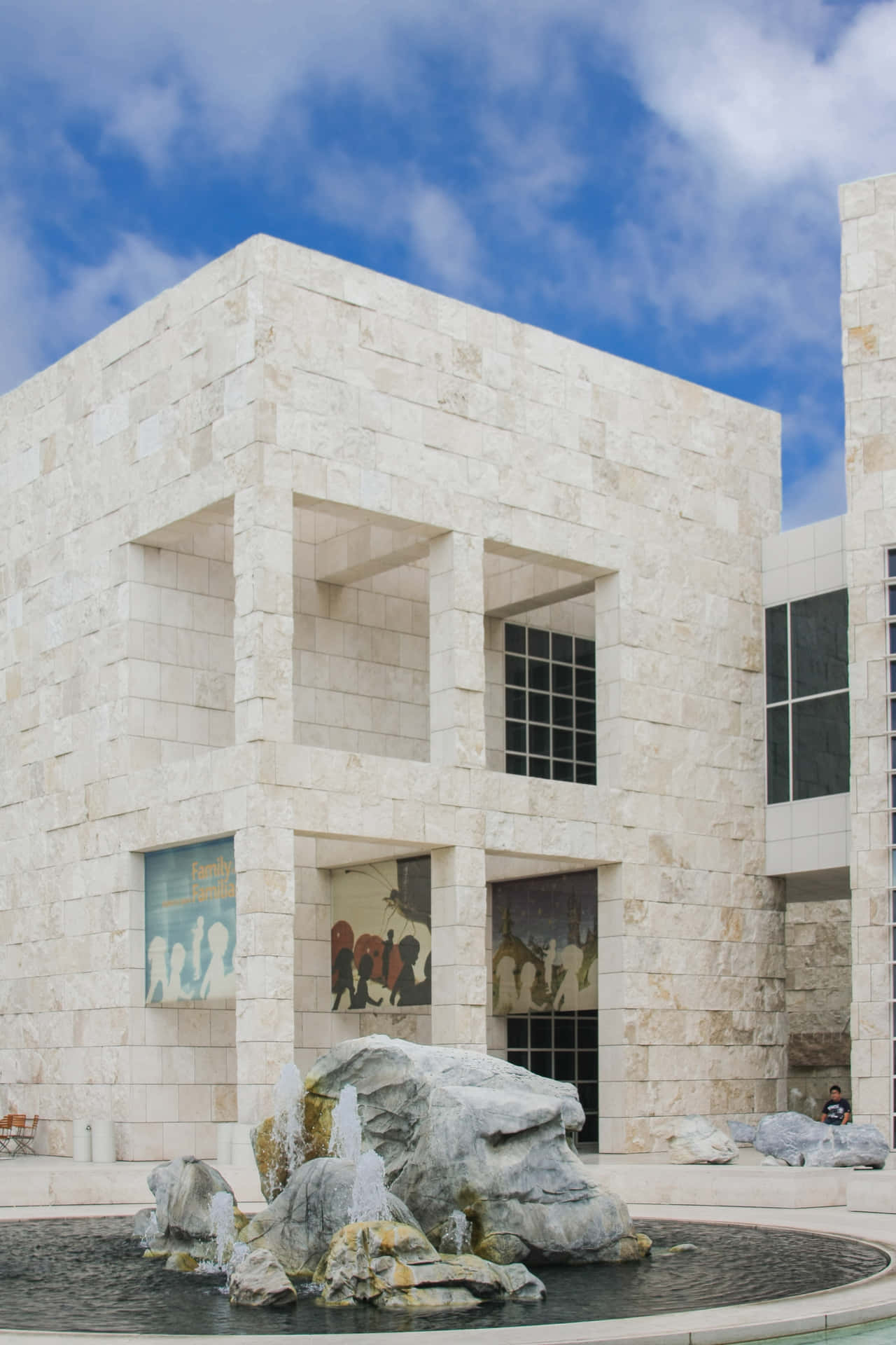 Download Getty Center Architecture Fountain Wallpaper 