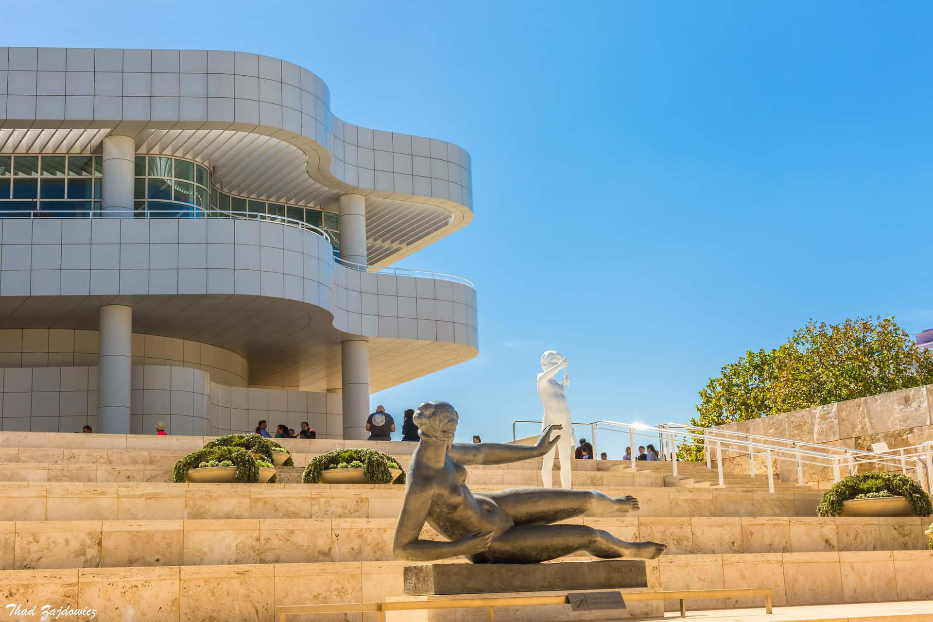 Getty Center Architectureand Sculptures Wallpaper