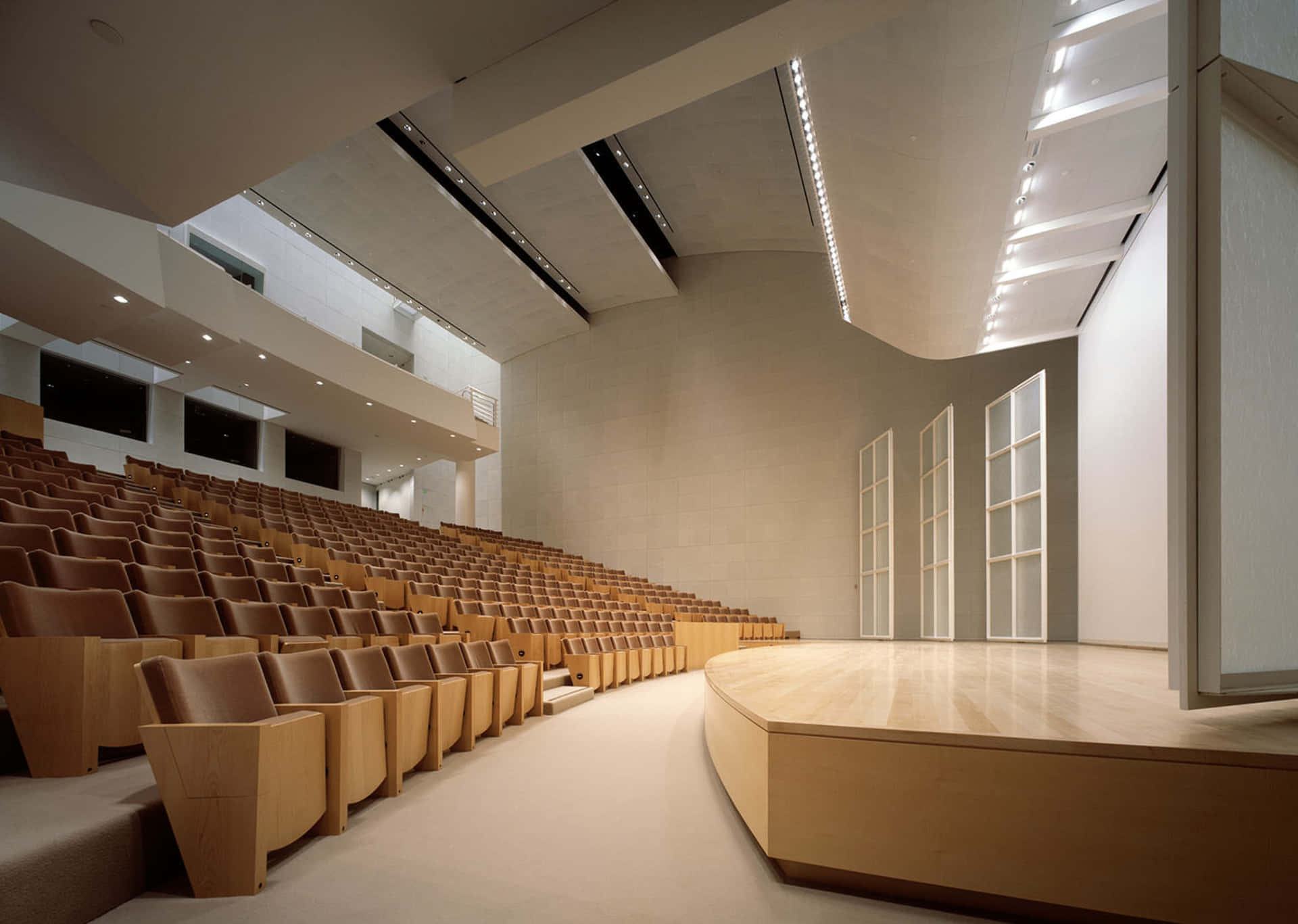 Getty Center Auditorium Interior Wallpaper