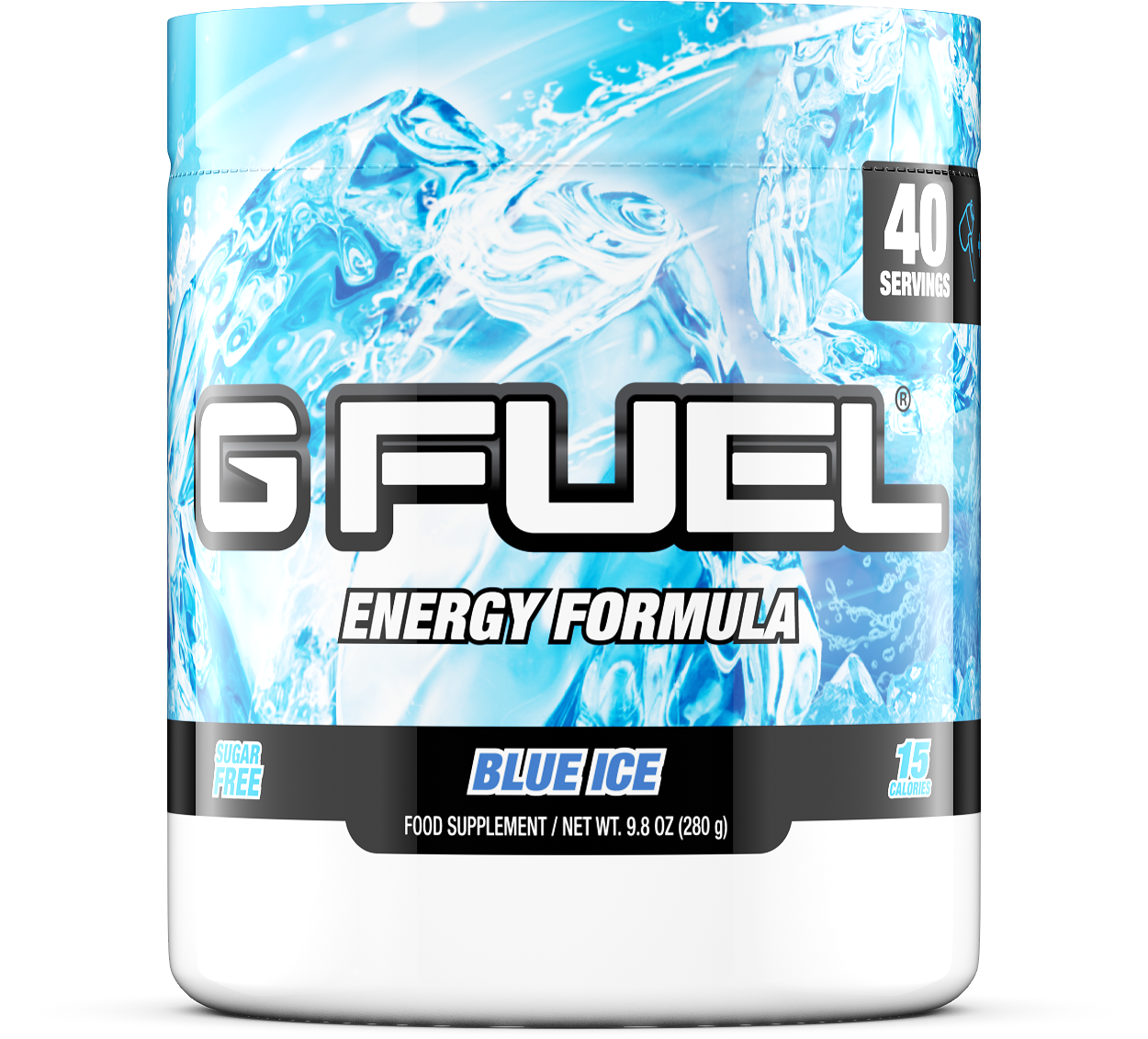 Gfuel Blue Ice Energy Formula Tub PNG