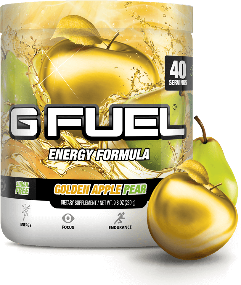Gfuel Golden Apple Pear Energy Formula PNG
