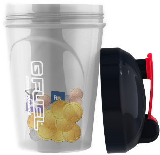 Gfuel Shaker Cupwith Coin Design PNG