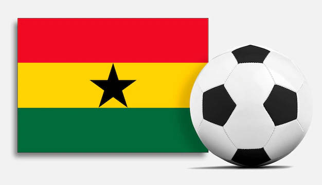 Ghana Flag National Football Team Icons Background