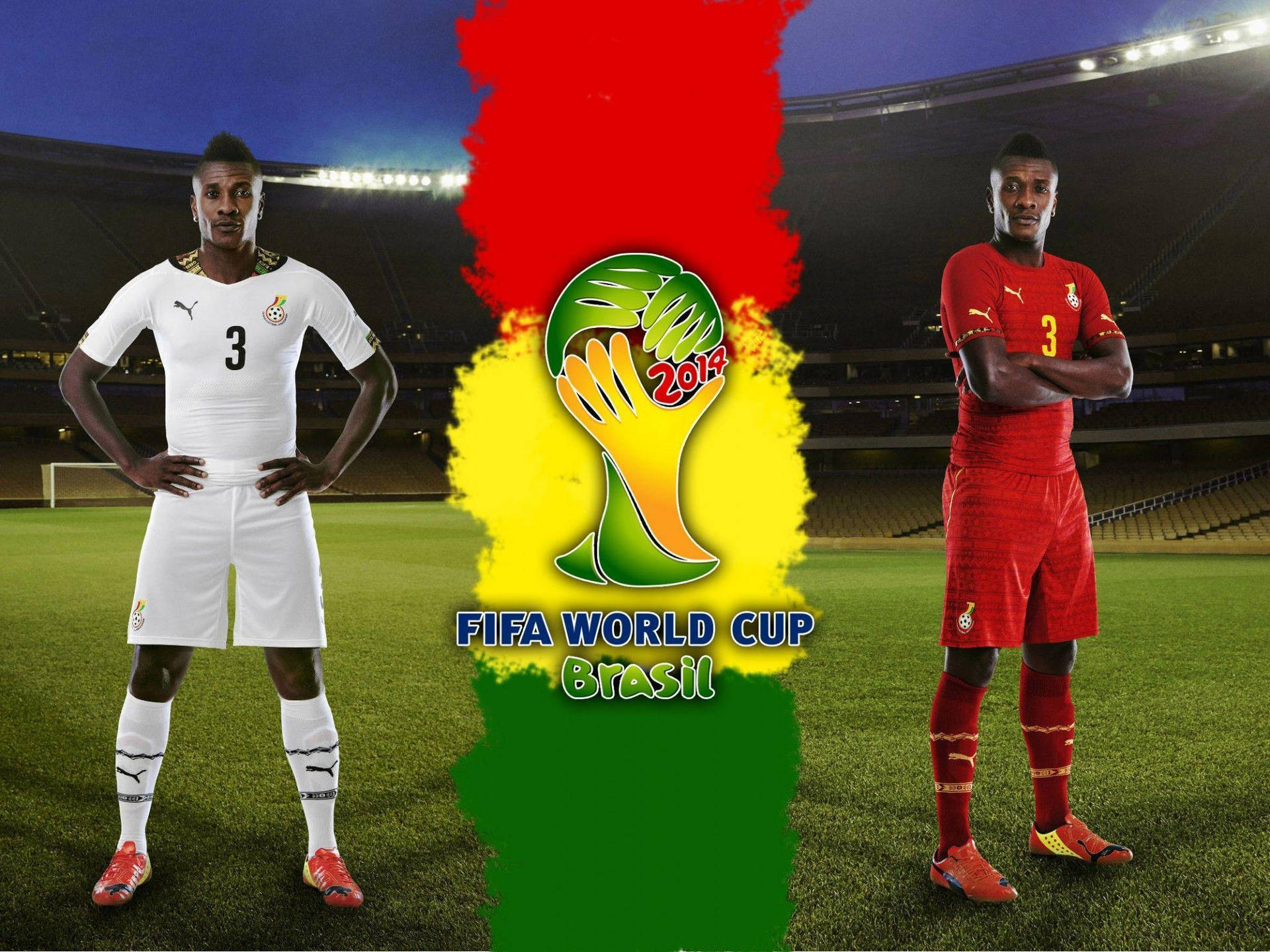 Ghana Fodboldtrøje Wallpaper