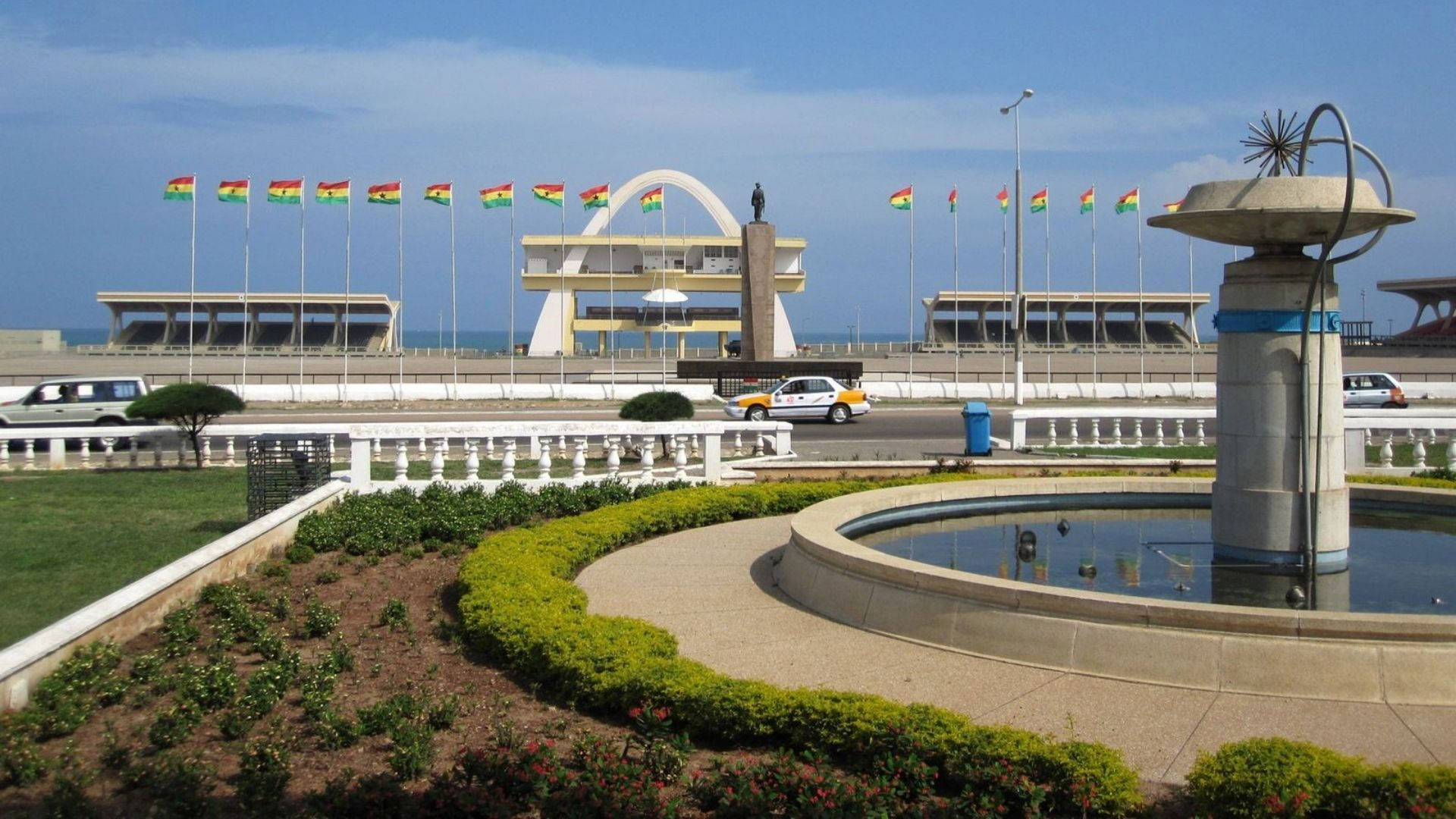 Piazza Dell'indipendenza Del Ghana Sfondo