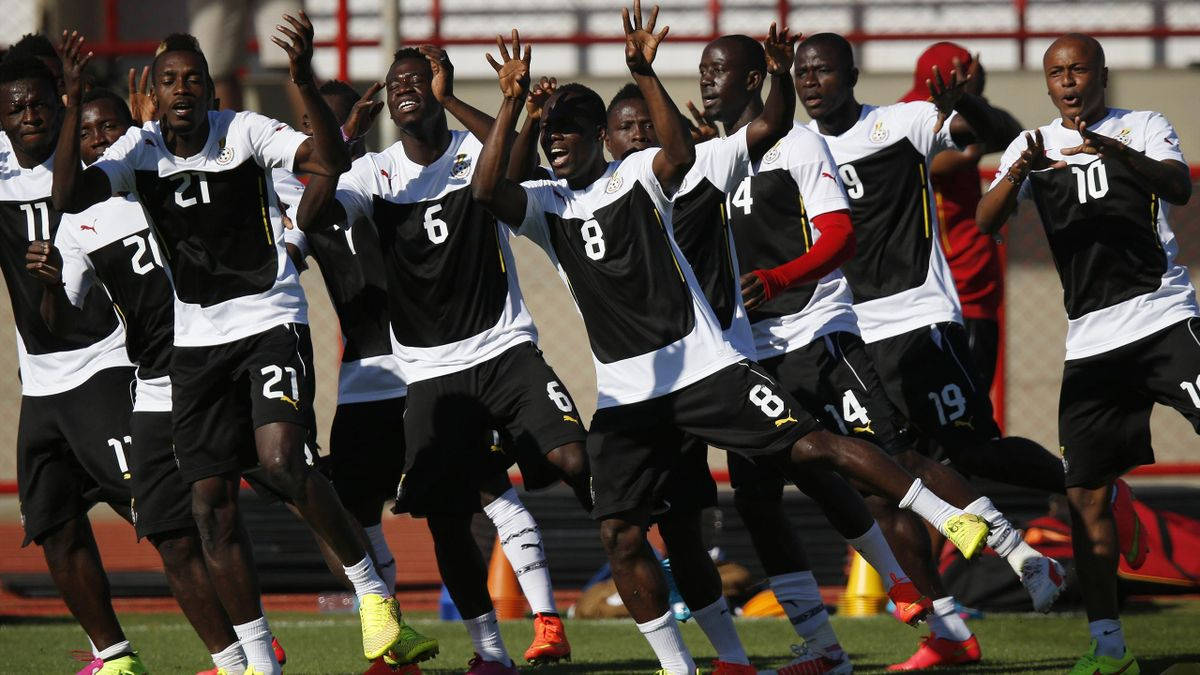 Equiponacional De Fútbol De Ghana Bailando Fondo de pantalla