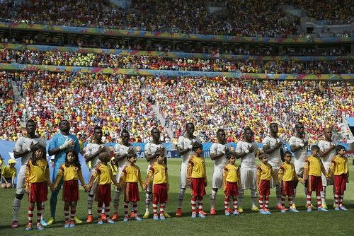 Ghanaische Fußballnationalmannschaft Singt Wallpaper