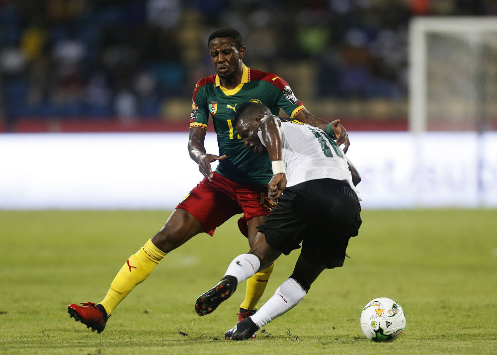 Ghana National Fodboldhold Vs Kamerun Uhørlige Løver Wallpaper