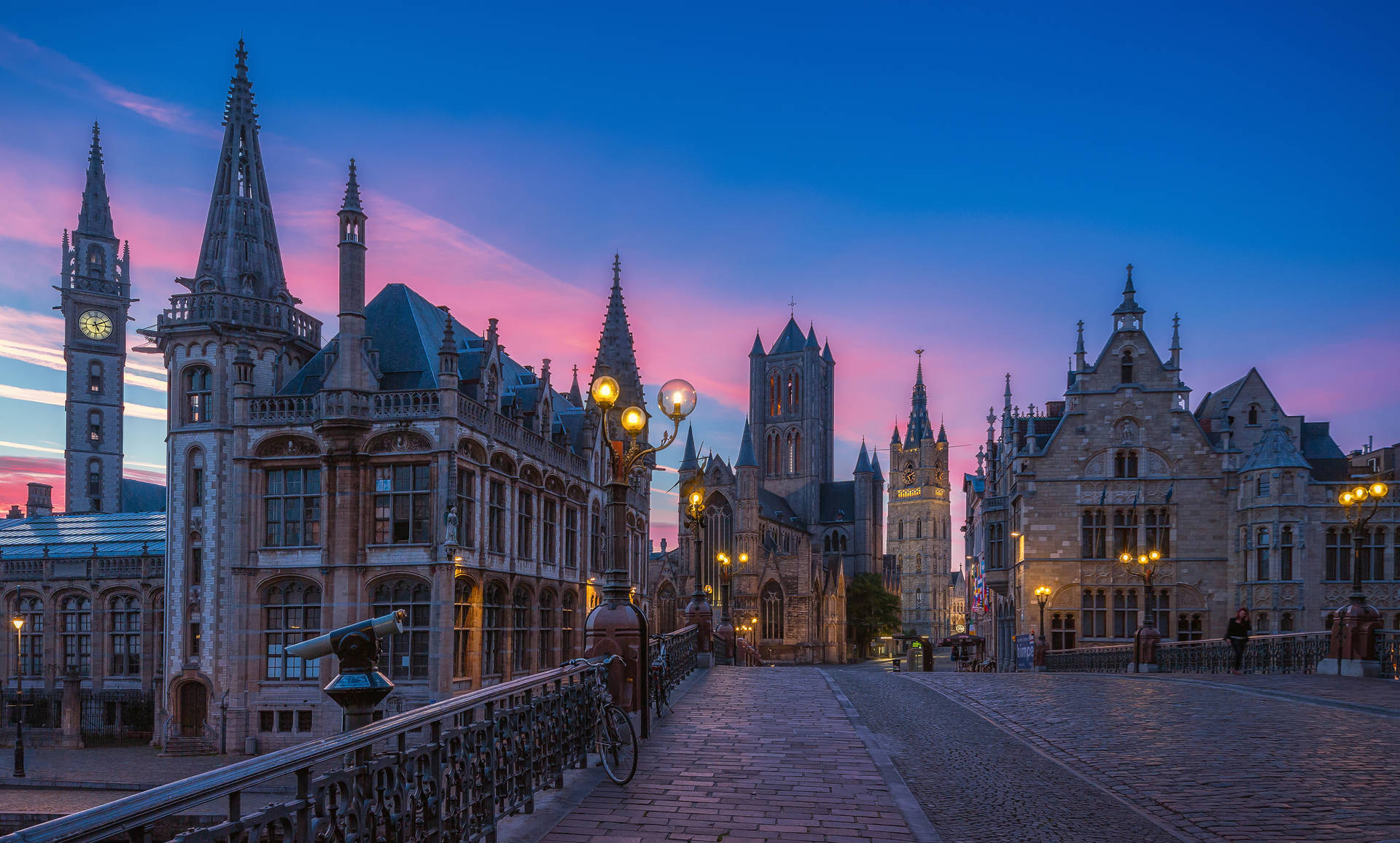 Ghent Belgium Twilight