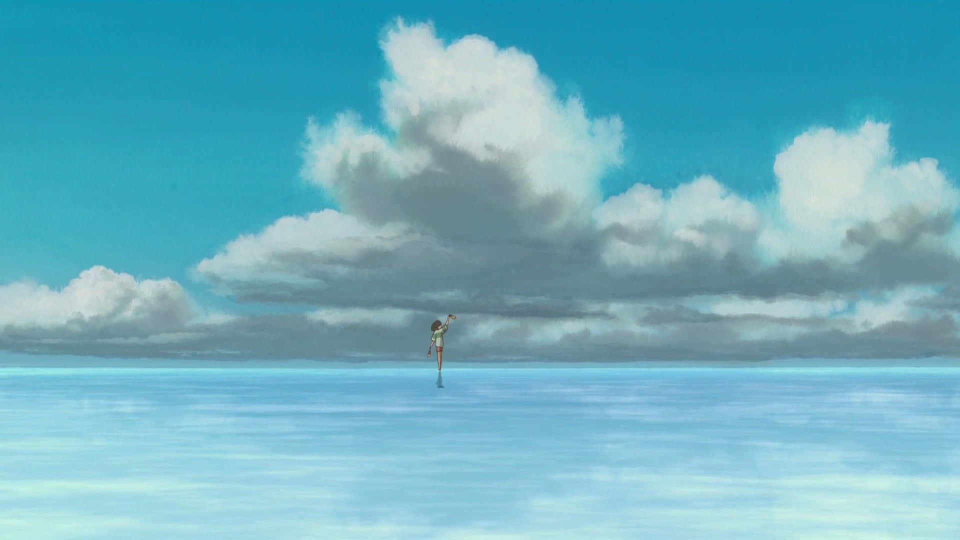 Ghibli Cloudscape Solitude.jpg Wallpaper