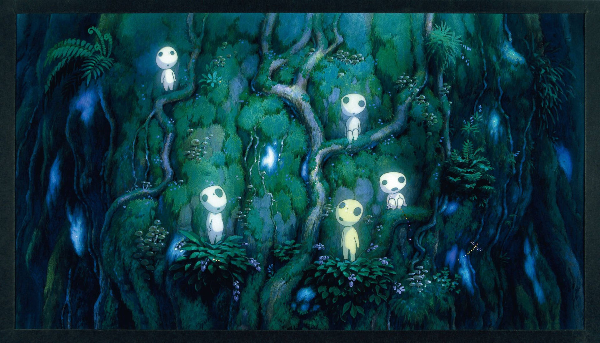 Ghibli Five Glowing Kodama Picture