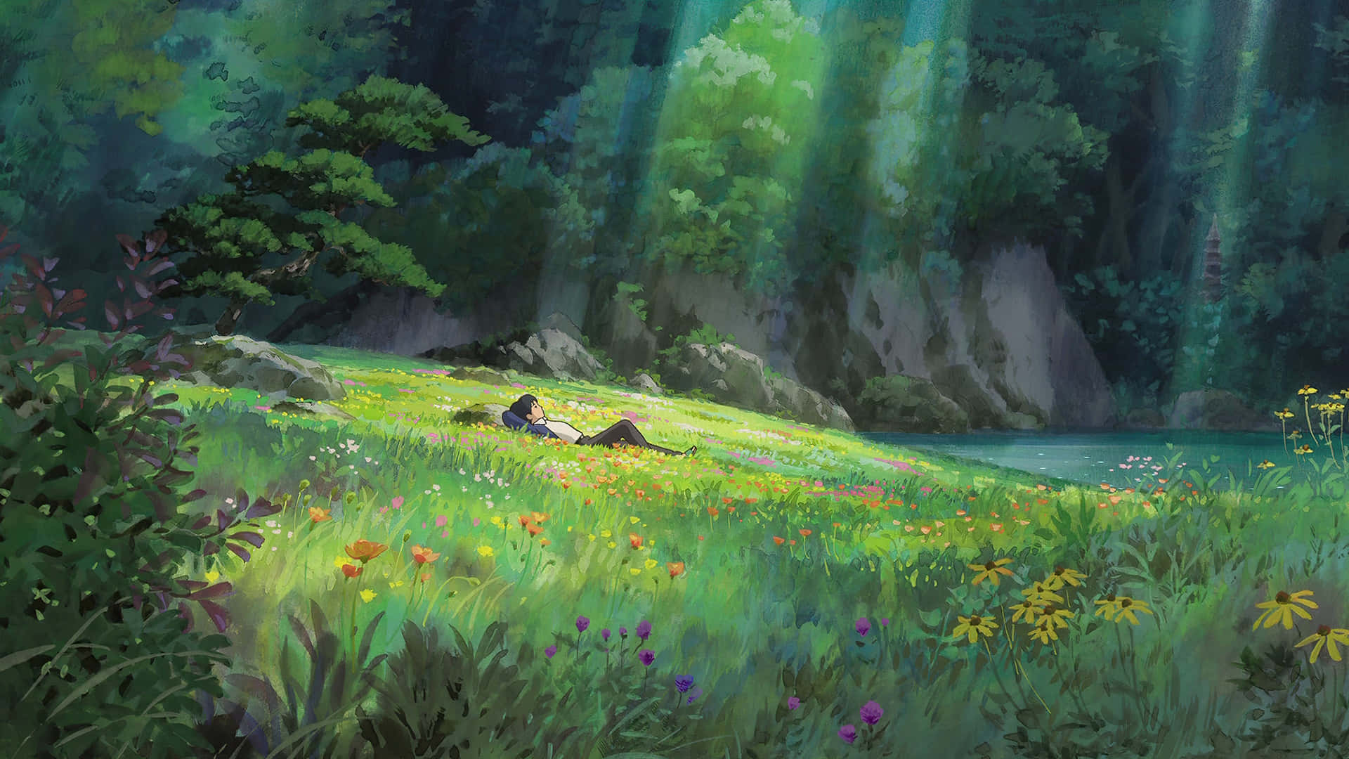 Ghibli Forest Repose.jpg Wallpaper