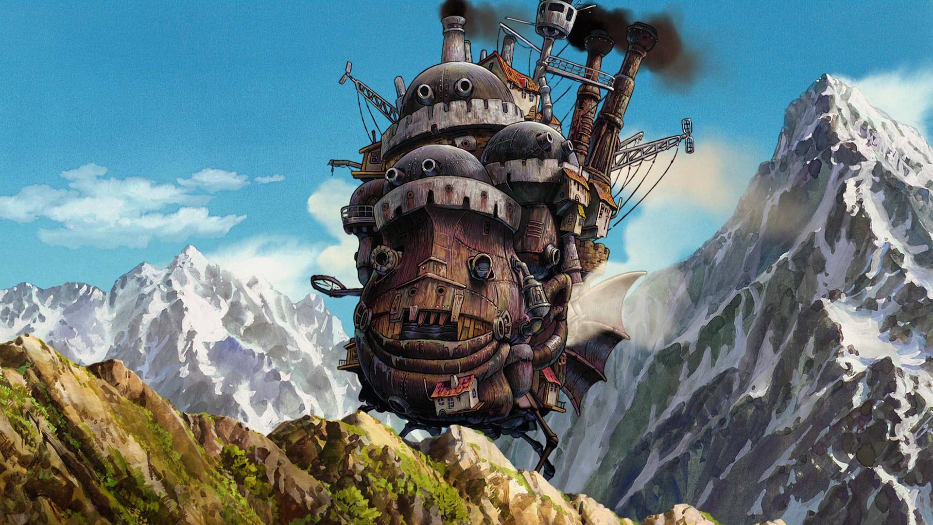 Ghibli Howl's Moving Castle Background