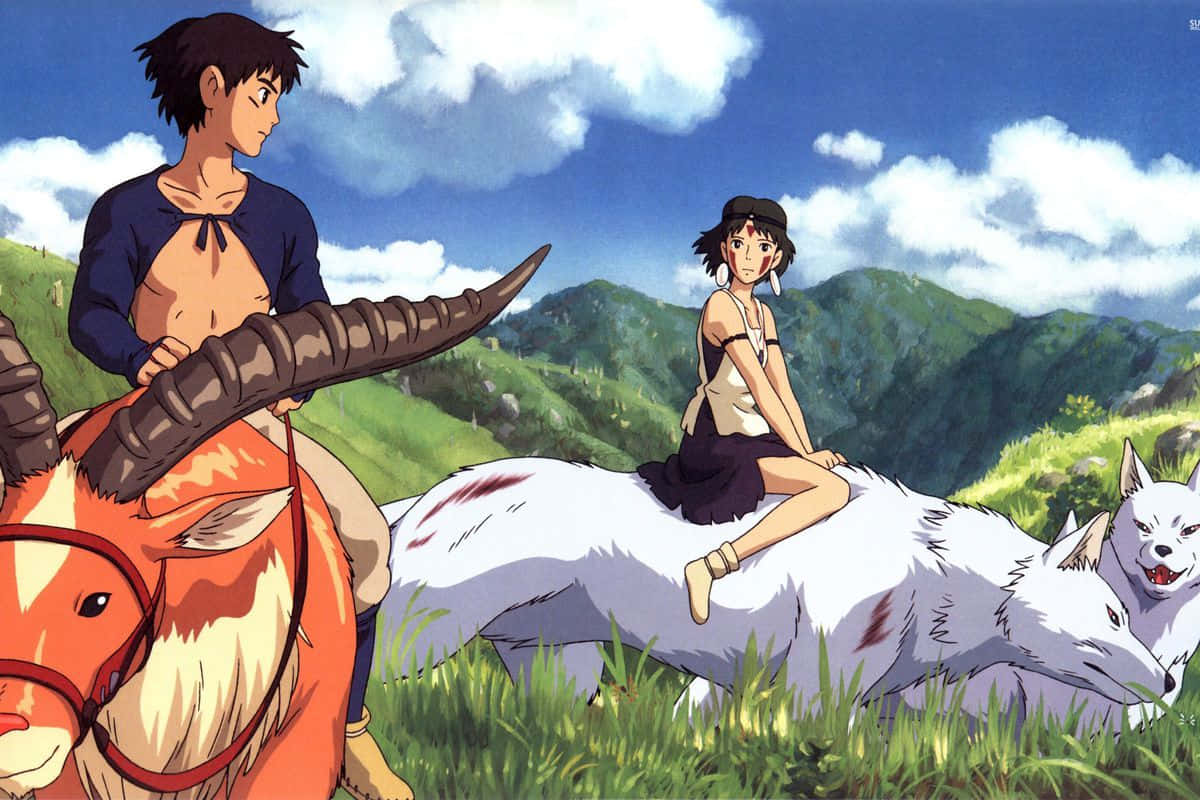 A Studio Ghibli Scene of Wonder and Adventure