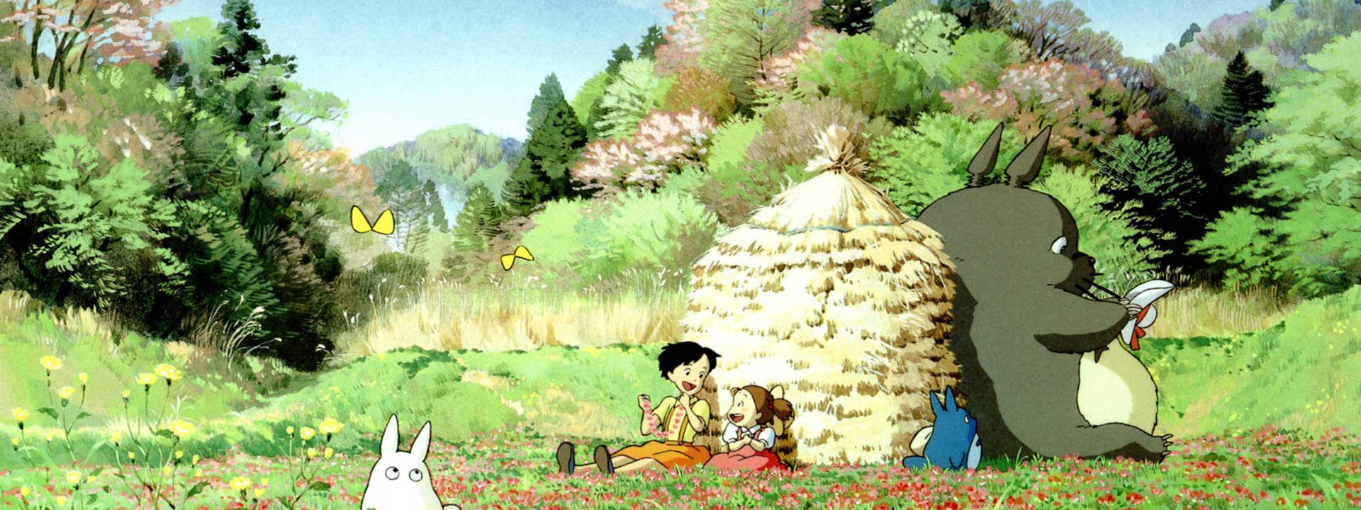 Ghibli Totoro And Friends Wallpaper