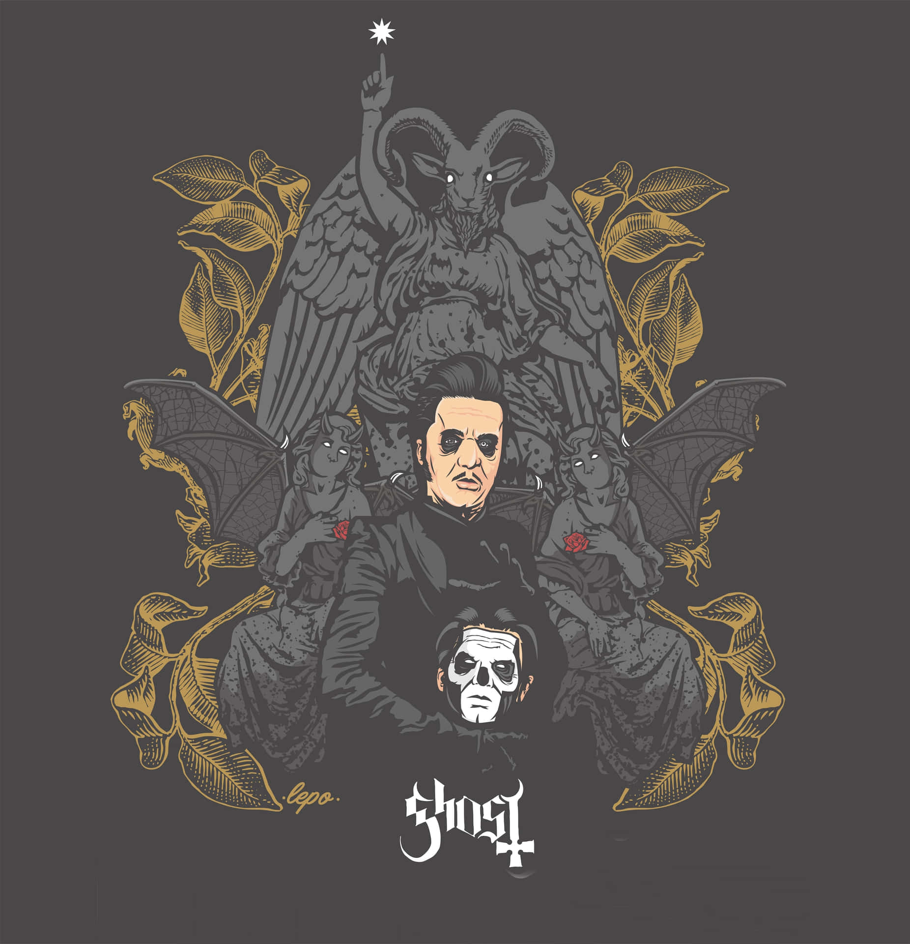 Ghost Band 3000 X 3110 Wallpaper