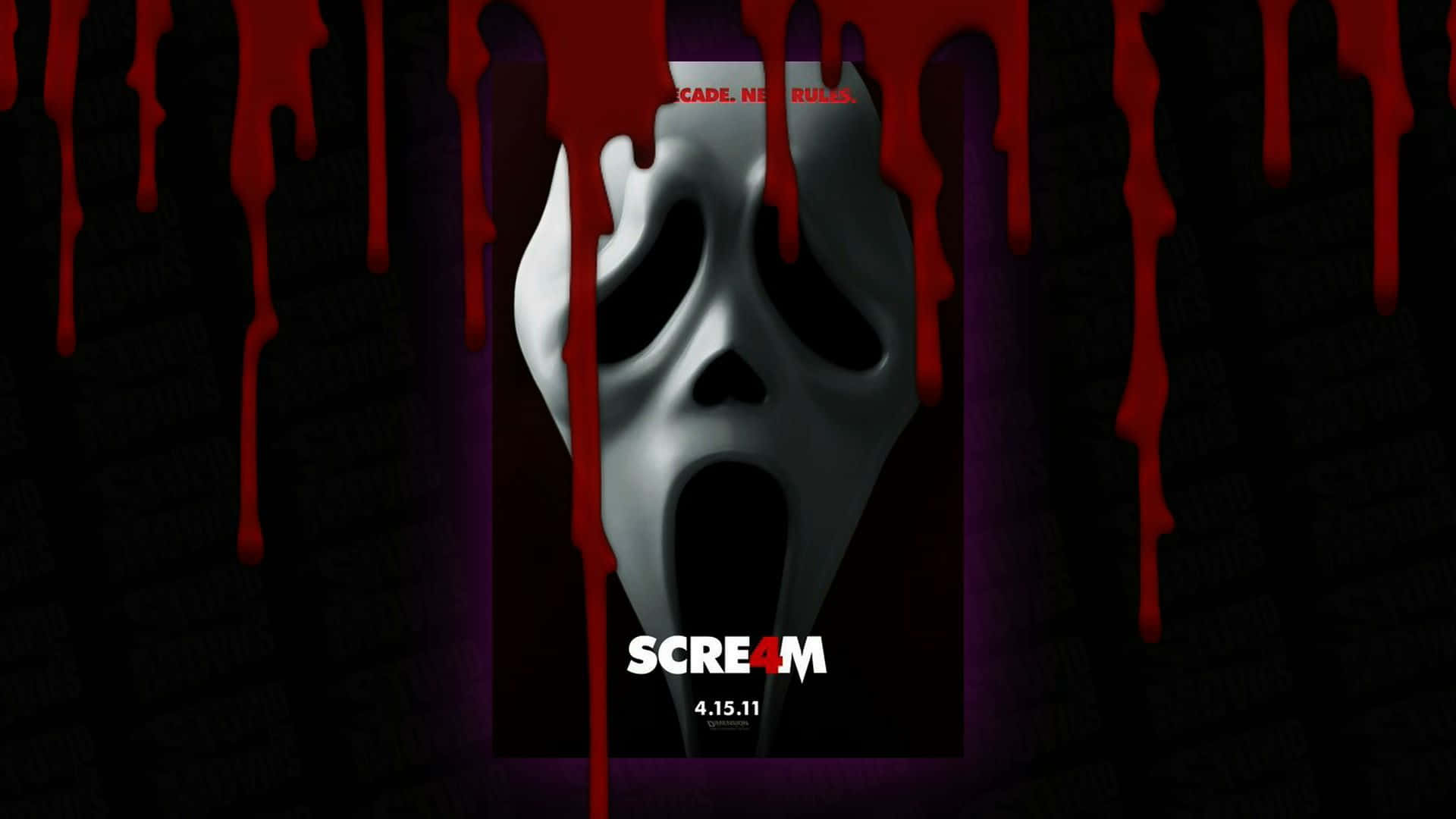 Spøgelsesfjæs Scream 4 billede tapet