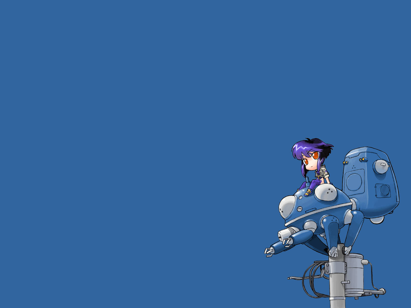 Ghost In The Shell Chibi Motoko Background