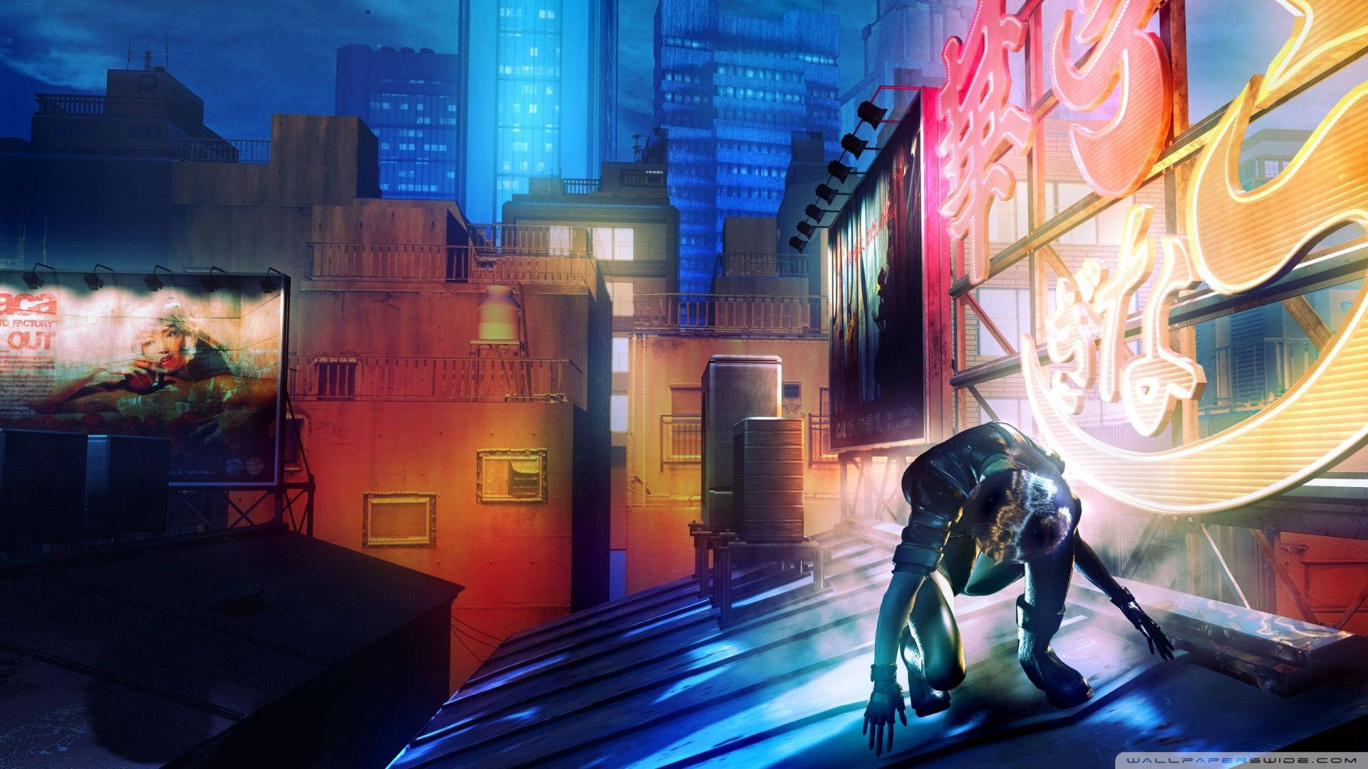 Ghost In The Shell Metropolis Anime Background