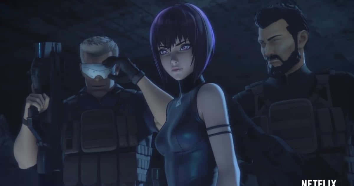Scarlett Johansson as Major in the live action adaptation of the classic anime Ghost in the Shell.