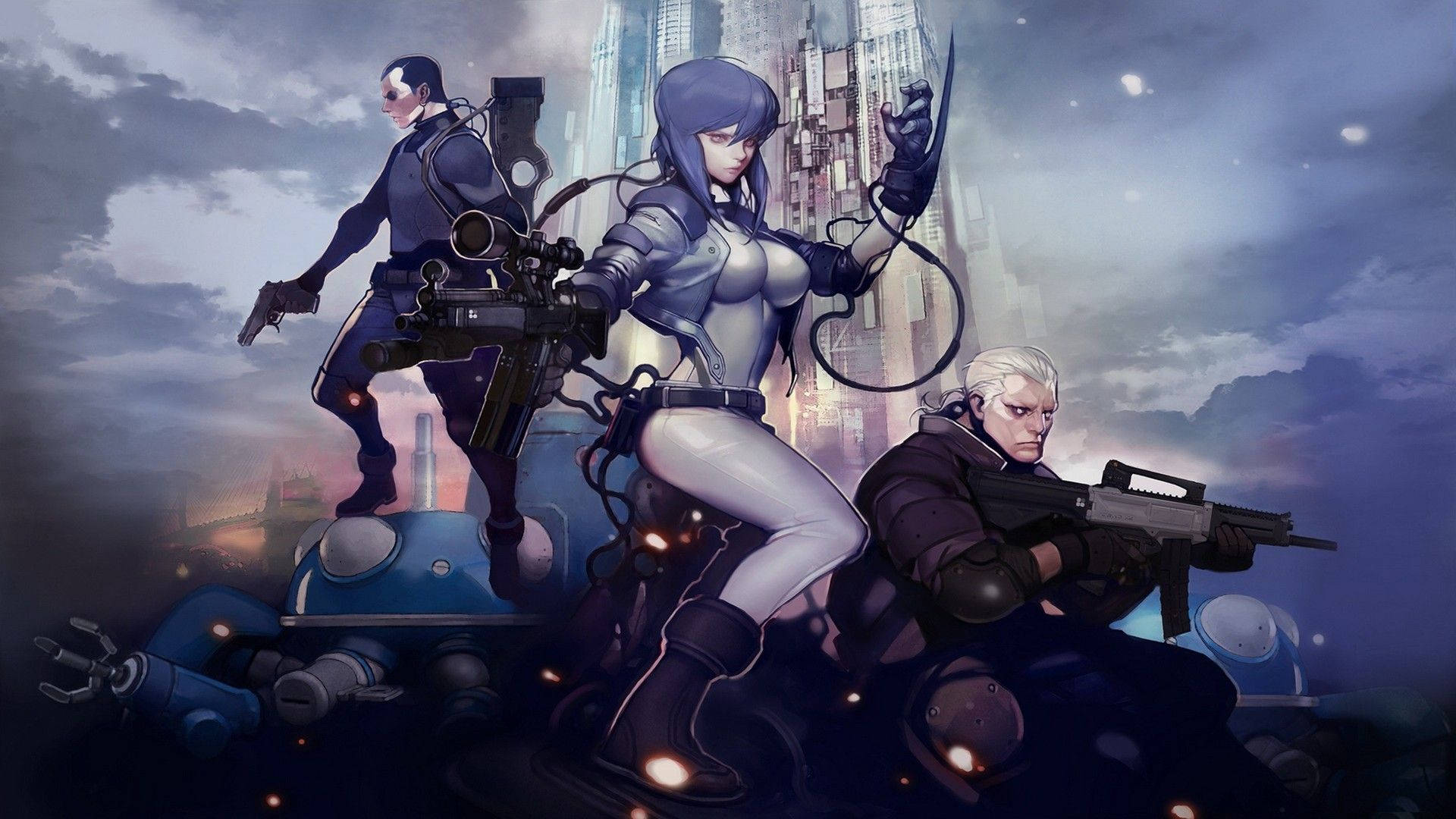 Ghost In The Shell Squad Art Background