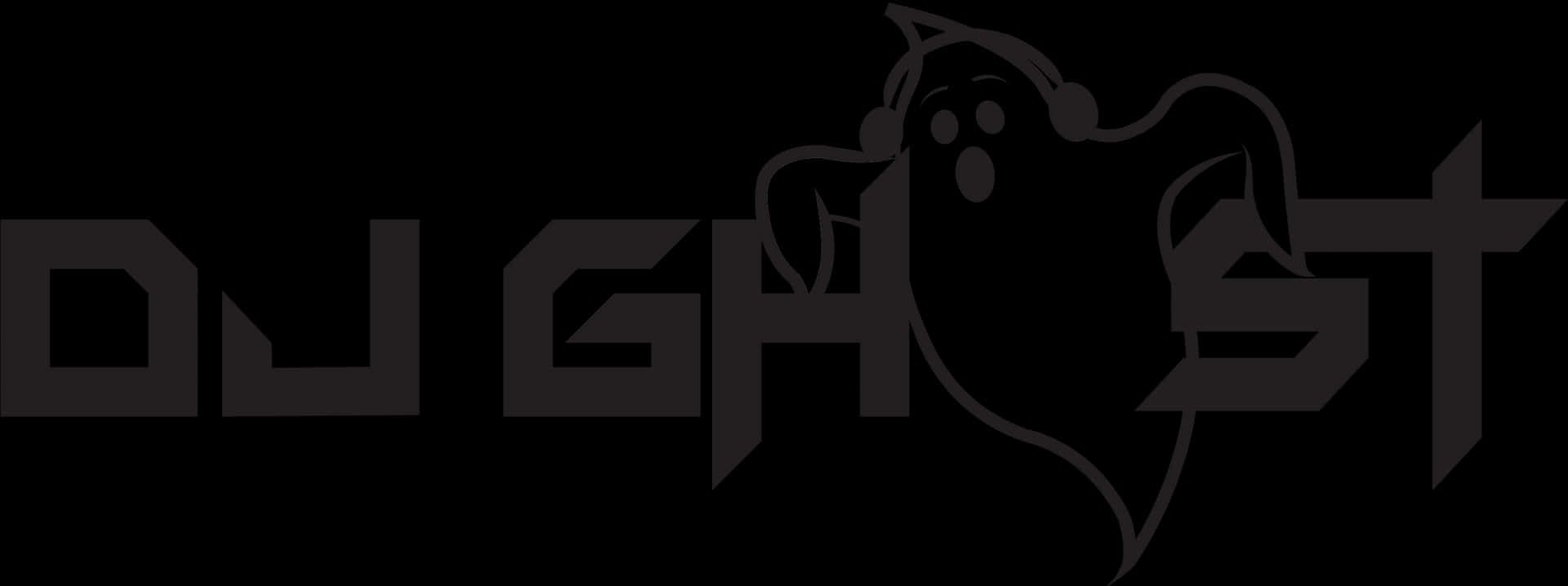 Ghost Logo Black Background PNG