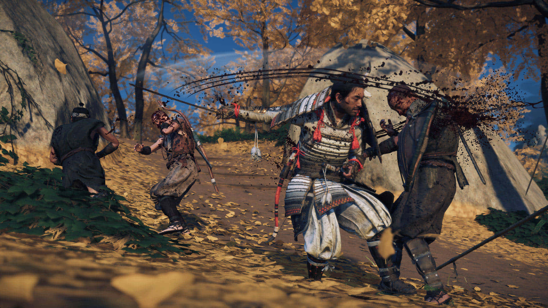 Venture into the realm of mythical Japan in the game, Ghost of Tsushima.