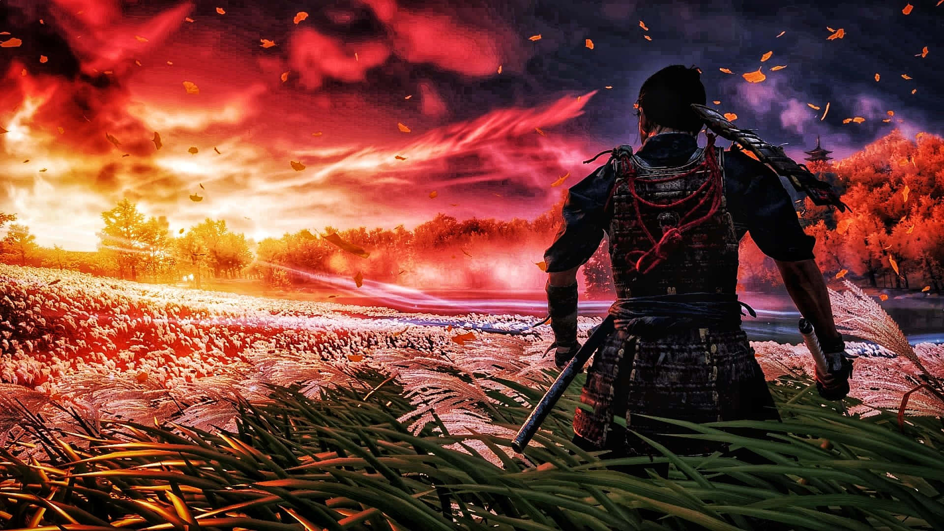 Ghost Of Tsushima Background Explore more Action, Adventure, Game, Ghost Of  Tsushima, Japan wallpaper.